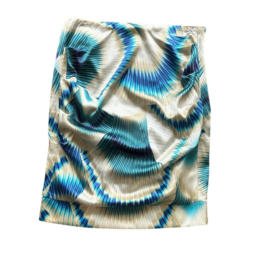 Nicole Miller Silk Pattern Skirt 6